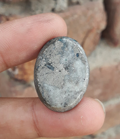 Natural Turquoise with Pyrite - Blue Matrix Turquoise - Shajri Feroza-43Ct