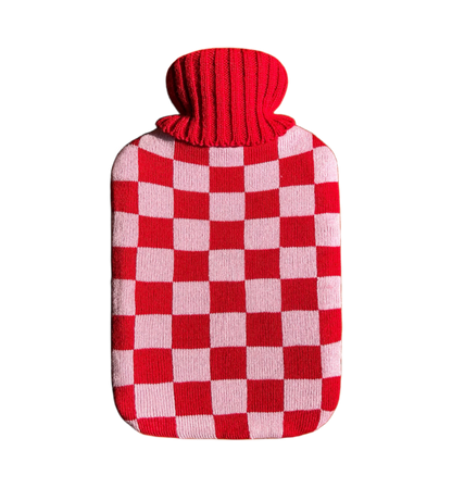 Blush Hot Water Bottle with Cover