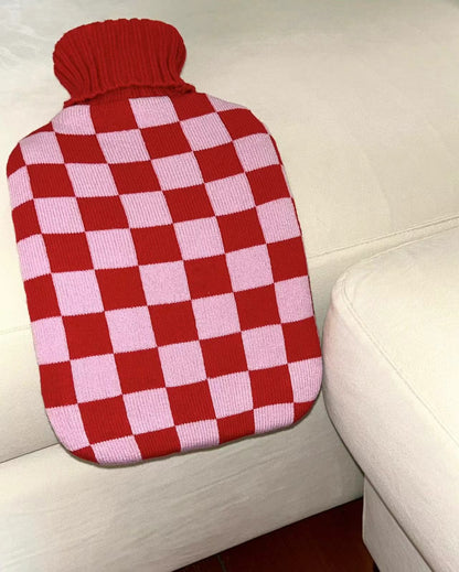 Blush Hot Water Bottle with Cover