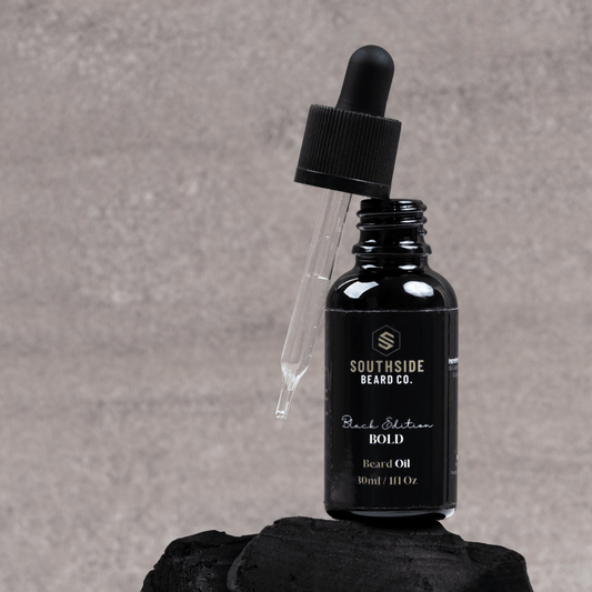 Black Edition Beard Oil: Bold - 30ml - Organic Oil - Softens & Moisturises