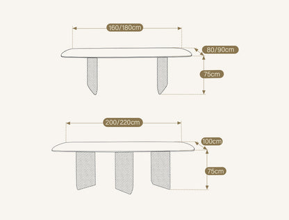 Boston Dining Table, Sintered Stone