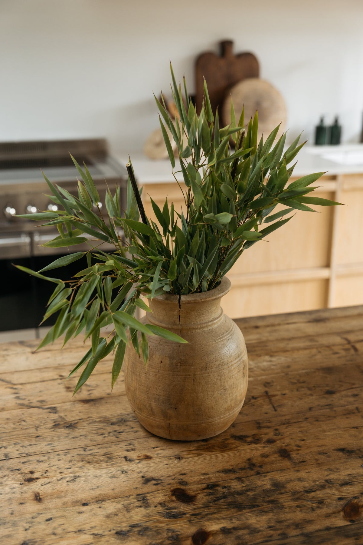 Vintage Teak Vase - 54.8
