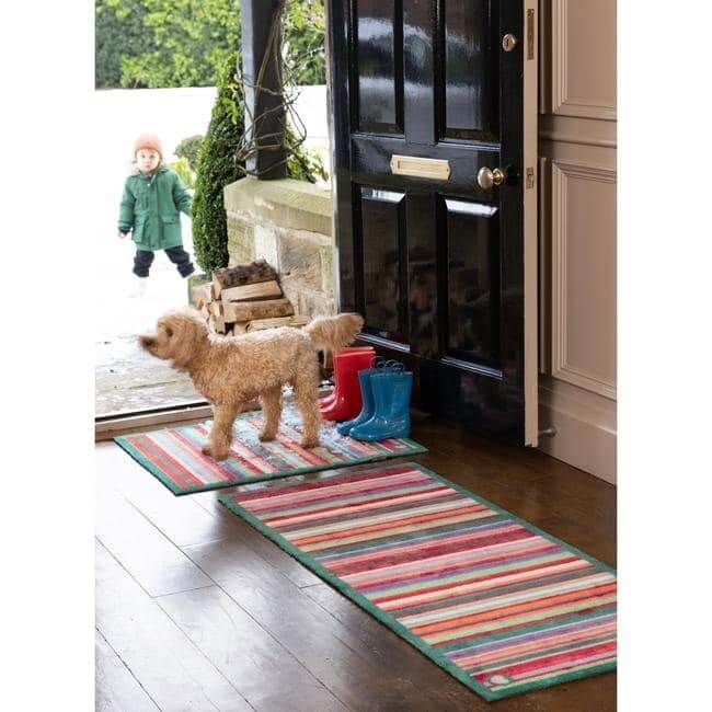 Eco-Friendly Washable Striped Mat