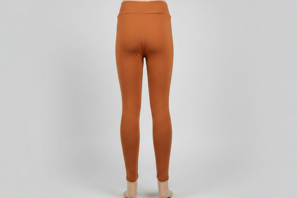 Solid colour, soft, stretch leggings in black, green, navy, grey, orange, pink, fuchsia, purple and more!