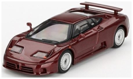 Bugatti EB110 GT Dark Red Metallic (LHD) (Blister Packaging) 1:64 Scale MINI GT Diecast Model