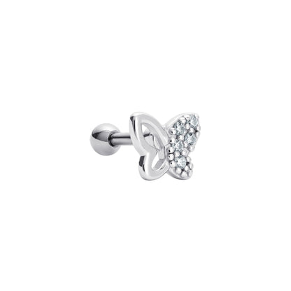 Sparkling Butterfly Barbell Stud