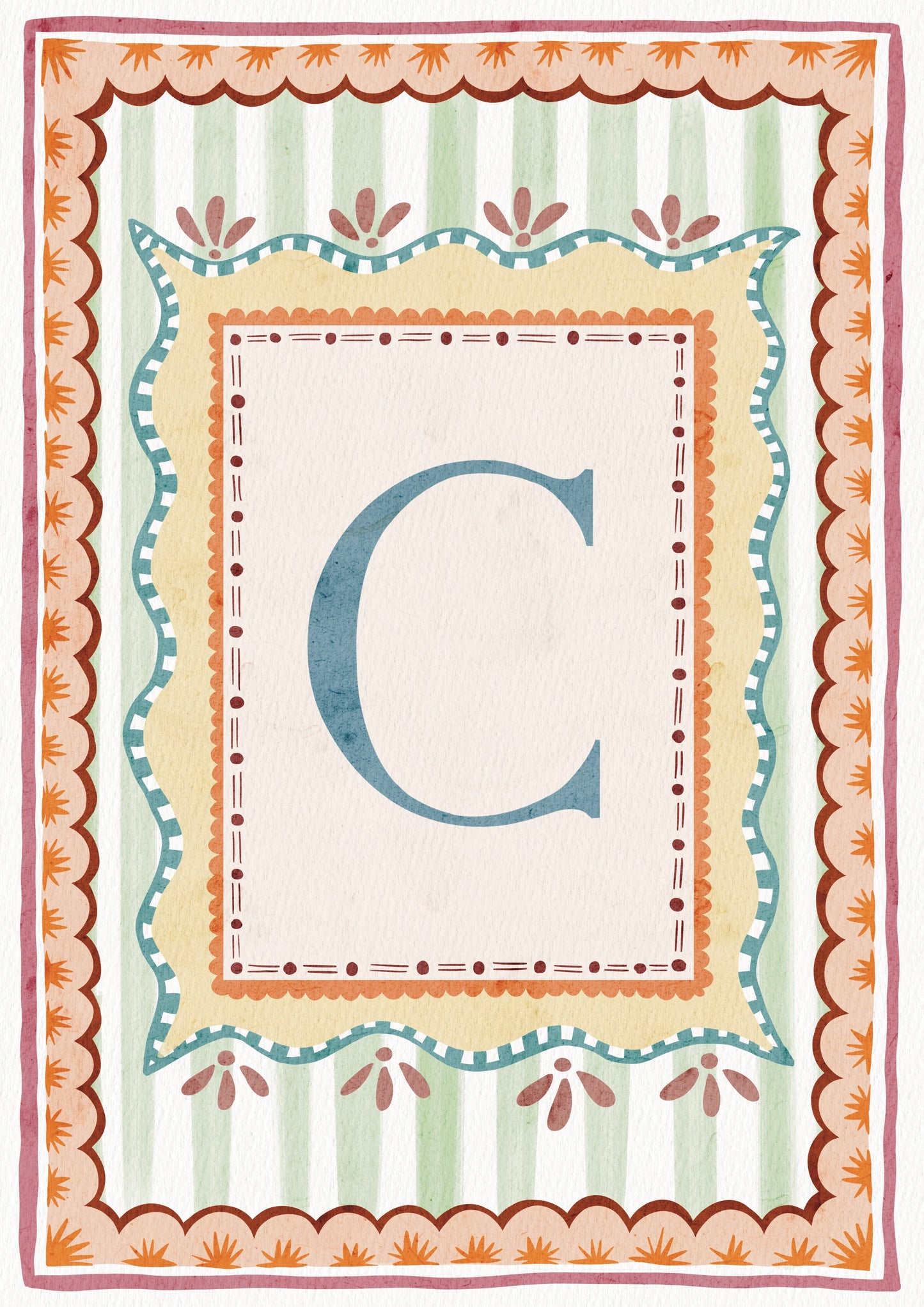 ALPHABET LETTERS ~ Blue / Pink / Green /