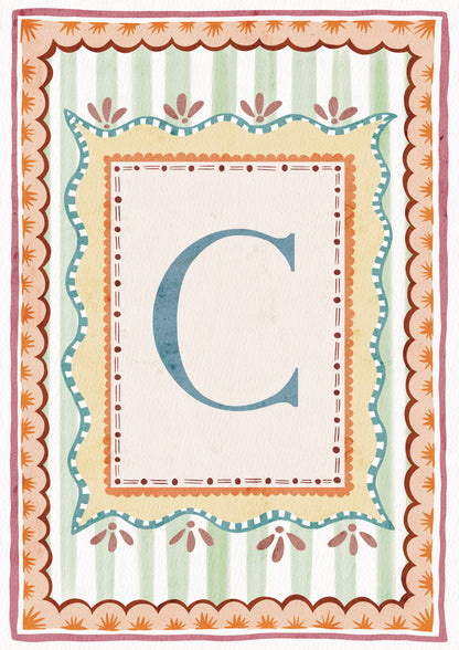 ALPHABET LETTERS ~ Blue / Pink / Green /