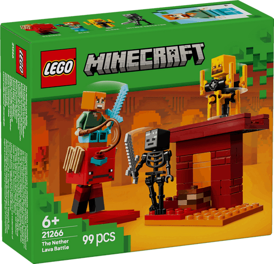 Lego Minecraft 21266 The Nether Lava Battle Playset for Ages 6 and Up