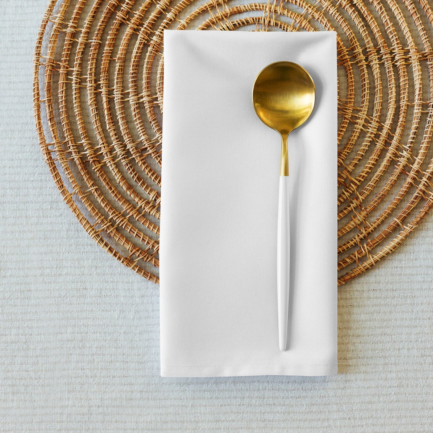 Half Black Half White - Cloth Napkin Set