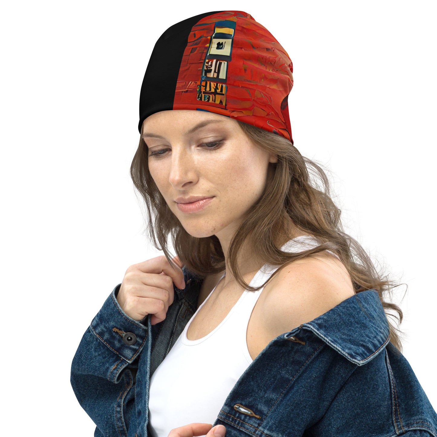 Half Black Half Hónghǎi - Beanie