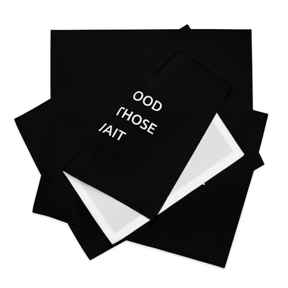 The Best Food Comes To Those Who Wait - Black Placemat Set