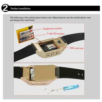 D99+ 1.22 inch HD LCD Screen GPS Smartwatch for the Elder Waterproof, Support GPS + LBS + WiFi Positioning / Two-way Dialing / Voice Monitoring / One-key First-aid / Wrist off Alarm / Safety Fence, D99+ Rose Gold