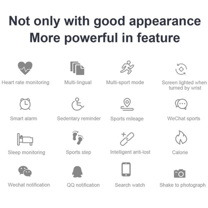 DK02 1.3 inches IPS Color Screen Smart Bracelet IP67 Waterproof, Support Call Reminder /Heart Rate Monitoring /Sleep Monitoring / Sedentary Reminder