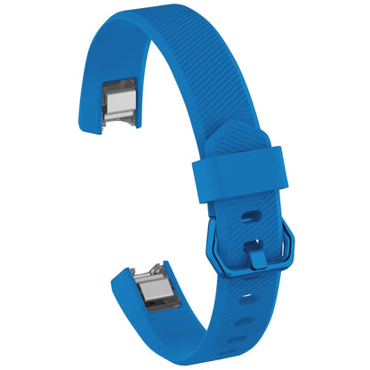 Solid Color Silicone Watch Band for FITBIT Alta / HR, Size: L(Brown), L