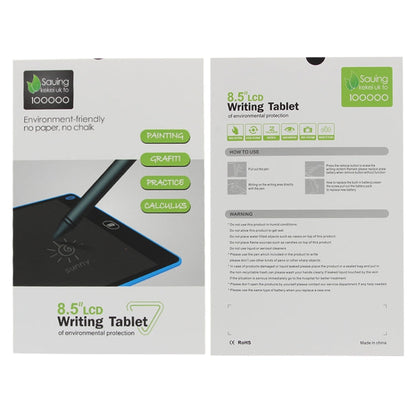Portable 8.5 inch LCD Writing Tablet Drawing Graffiti Electronic Handwriting Pad Message Graphics Board Draft Paper with Writing Pen, 8.5 inch White, 8.5 inch Black, 8.5 inch Green, 8.5 inch Blue, 8.5 inch Red