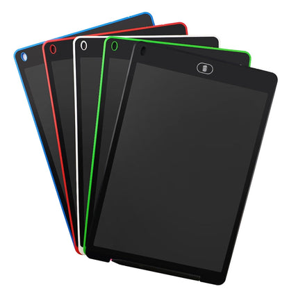 Portable 12 inch LCD Writing Tablet Drawing Graffiti Electronic Handwriting Pad Message Graphics Board Draft Paper with Writing Pen, 12 inch White, 12 inch Black, 12 inch Green, 12 inch Blue, 12 inch Red