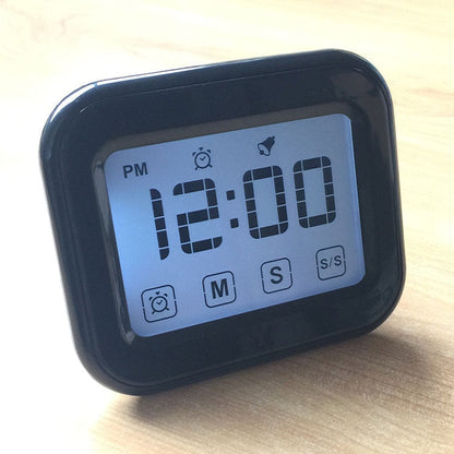 Kitchen Timer Digital Alarm Clock Large LCD Touch Screen Come with Night Light for Cooking Baking