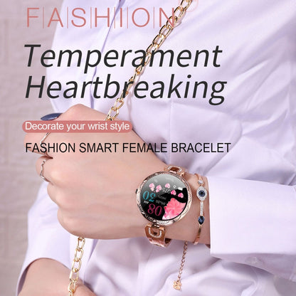 AK15 Fashion Smart Female Bracelet, 1.08 inch Color LCD Screen, IP67 Waterproof, Support Heart Rate Monitoring / Sleep Monitoring / Remote Photography