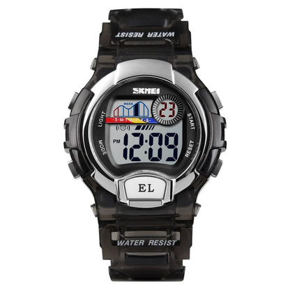 SKMEI 1450 Women Transparent Digital Watch 50m Waterproof Sports Watch with LED Light