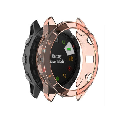 For Garmin Fenix 6X TPU Half Coverage Smart Watch Protevtice Case, For Garmin Fenix 6X