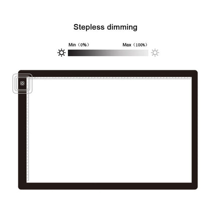 23W 12V LED Three Level of Brightness Dimmable A2 Acrylic Copy Boards Anime Sketch Drawing Sketchpad, EU Plug, EU Plug