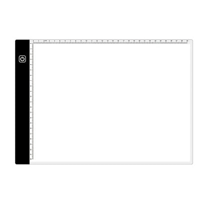 3.5W 5V LED USB Three Level of Brightness Dimmable A4 Acrylic Scale Copy Boards Anime Sketch Drawing Sketchpad, Copy Boards