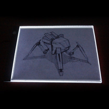 3.5W 5V LED USB Three Level of Brightness Dimmable A4 Acrylic Scale Copy Boards Anime Sketch Drawing Sketchpad with USB Cable 1.5m & Power Adapter, Copy Boards with USB Cable 1.5m & Power Adapter