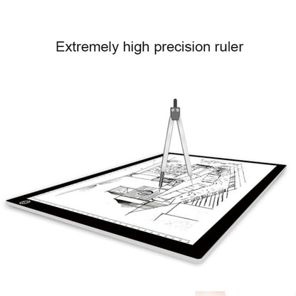 A3 8W 5V LED USB Three Level of Brightness Dimmable  Acrylic Scale Copy Boards Anime Sketch Drawing Sketchpad with USB Cable, Three Level of Brightness Dimmable with USB Cable & Power Adapter