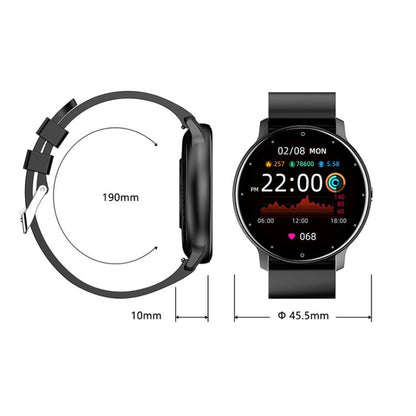 ZL02D 1.28 inch IP67 Waterproof Steel Band Smart Watch Support Heart Rate Monitoring, Steel Band (Gold), Steel Band (Blue), Steel Band (Black), Steel Band (Pink)
