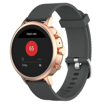 18mm Texture Silicone Wrist Strap Watch Band for Fossil Female Sport / Charter HR / Gen 4 Q Venture HR