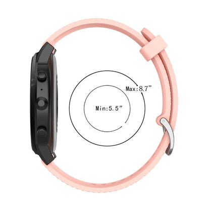 22mm Texture Silicone Wrist Strap Watch Band for Fossil Gen 5 Carlyle, Gen 5 Julianna, Gen 5 Garrett, Gen 5 Carlyle HR