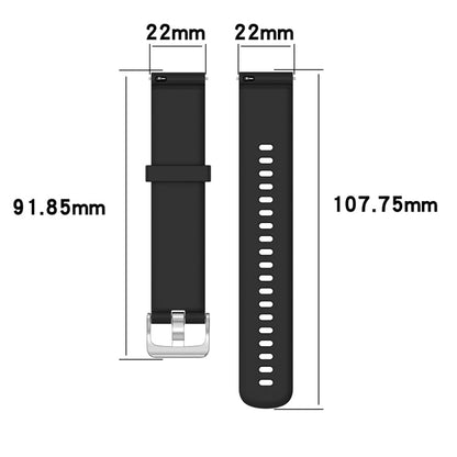 22mm Texture Silicone Wrist Strap Watch Band for Fossil Gen 5 Carlyle, Gen 5 Julianna, Gen 5 Garrett, Gen 5 Carlyle HR