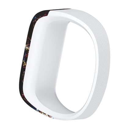 Colourful Feathers Pattern Silicone Sport Watch Band for Garmin Vivofit JR, Size: Small