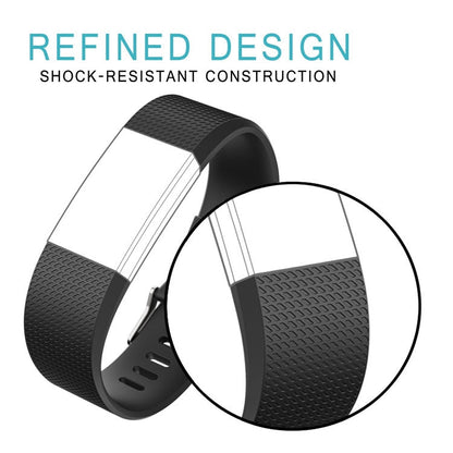 Square Pattern Adjustable Sport Watch Band for FITBIT Charge 2, Size: L, 12.5x8.5cm, L, Blue, L, White, L, Aqua Blue, L, Black, L, Light Pink, L, Light Purple, L, Mint Green, L, Coral Red, L, Navy Blue, L, Dark Purple, L, Purple, L, Cyan, L, Pink, L, R...