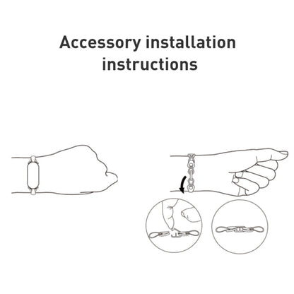 Original For Xiaomi Mi Band 8 Fashion Stainless Steel Bracelet