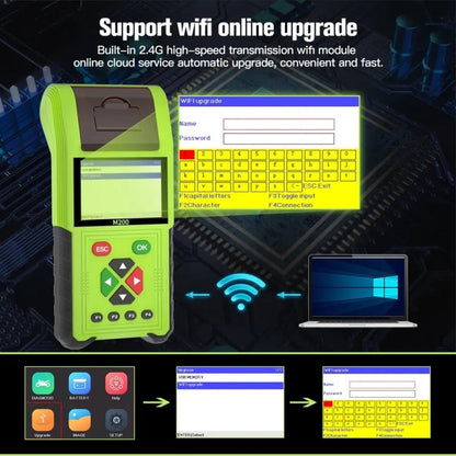 JDiag M200 8V-30V OBD Motorcycles Diagnostic Instrument with Data Printing, Full Version, M200 Full Version