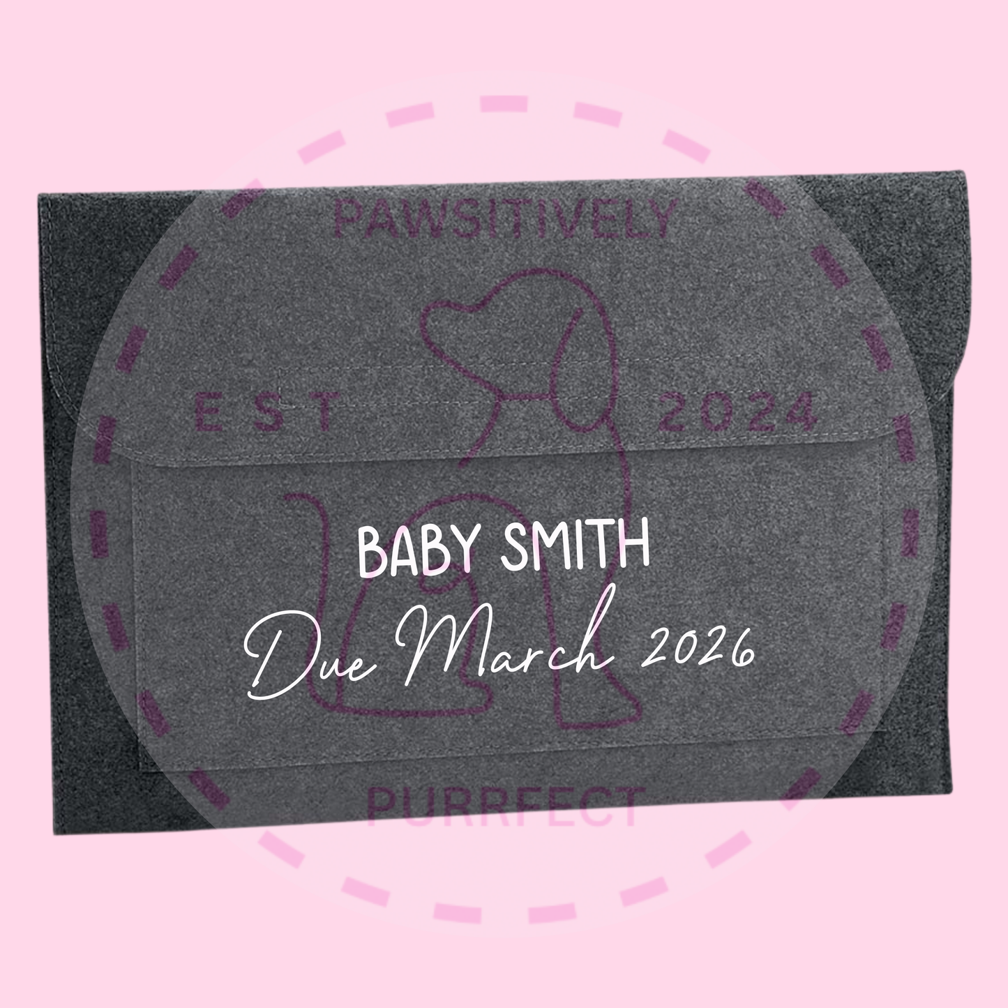 Personalised Baby Child Document Wallet