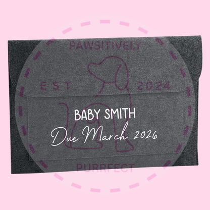 Personalised Baby Child Document Wallet