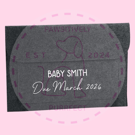 Personalised Baby Child Document Wallet