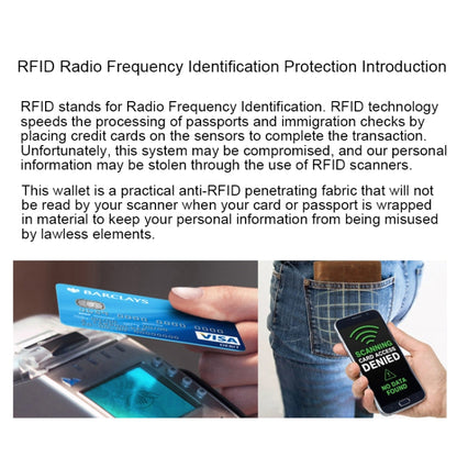 Cowhide Leather Zipper Solid Color Horizontal Card Holder Wallet RFID Blocking Coin Purse Card Bag Protect Case, Size: 11.4*7.4cm