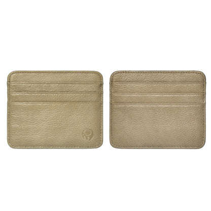 XIAO YUAN XIANG Cowhide Leather Pocket 6 Card Sleeve Wallet Coin Purse Card Holder, Size: 10.7cm x8.7cm, Random Color Delivery, 6 Card Sleeve