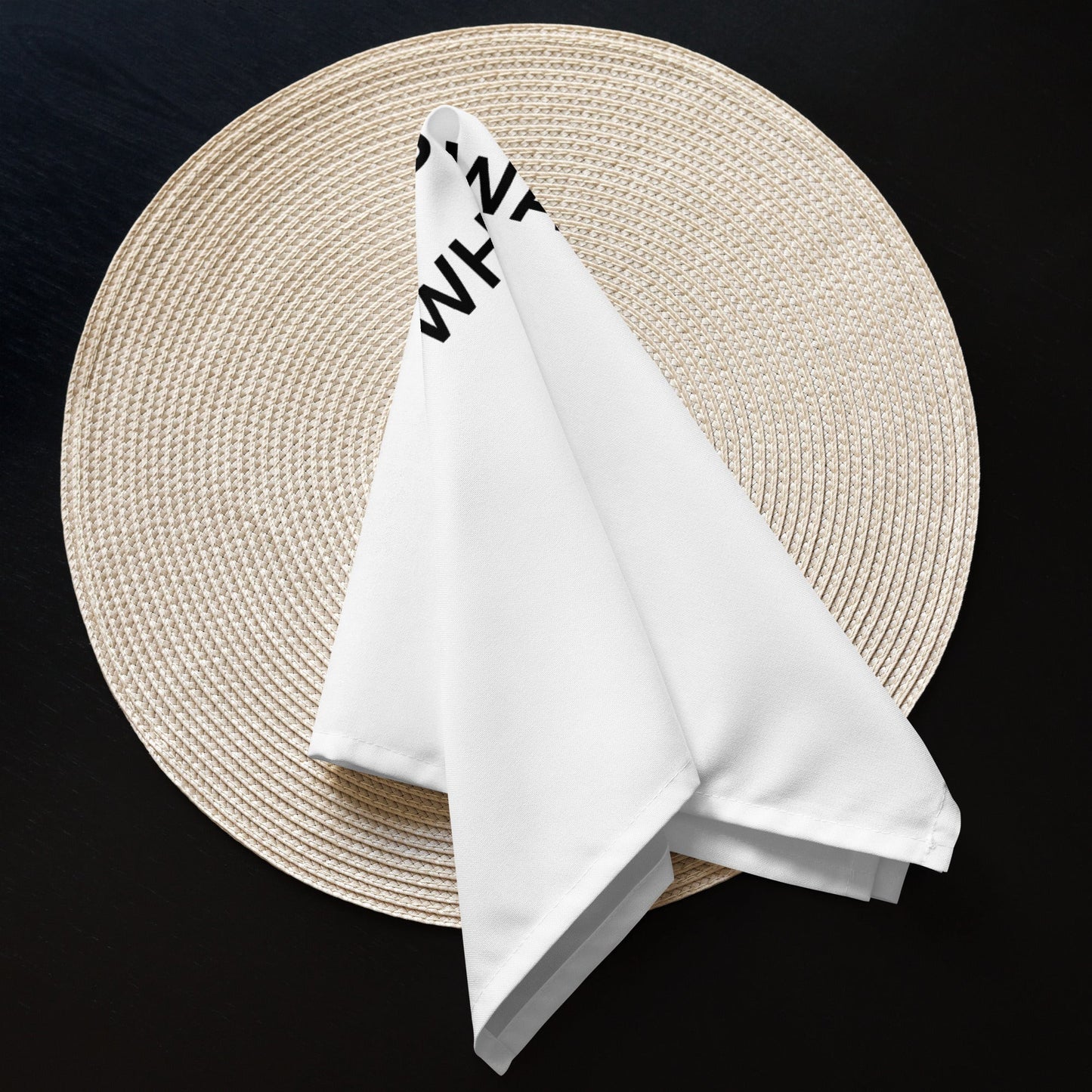 The Best Food Comes To Those Who Wait - White Napkin Set