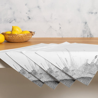 Watercolour Grey Splash - Placemat Set