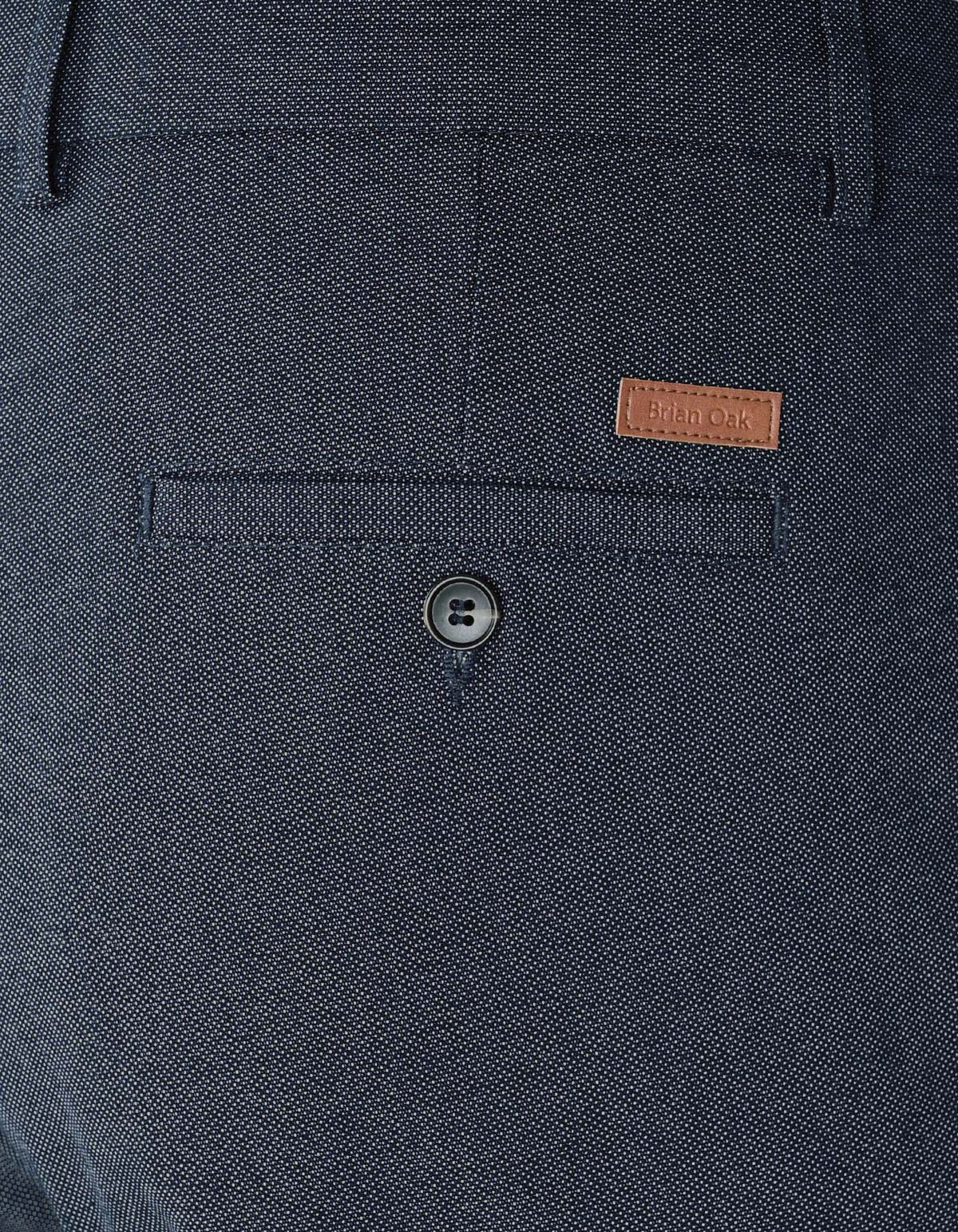 Premium Textured Cotton Chinos – Blue
