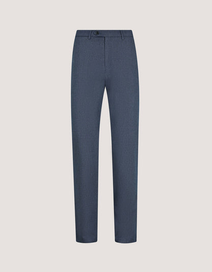 Premium Textured Cotton Chinos – Blue