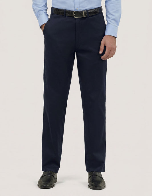 Navy Moleskin Chino Trouser