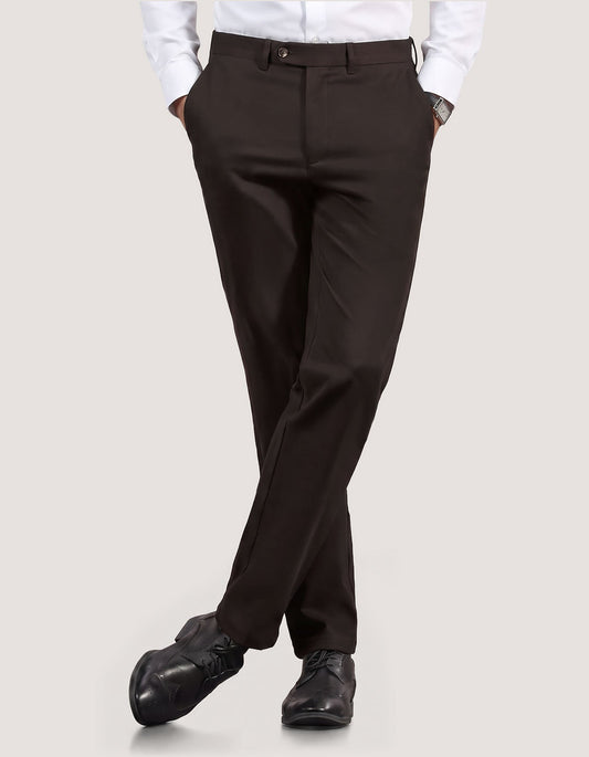 Premium Chocolate brown Cotton Stretch Chinos