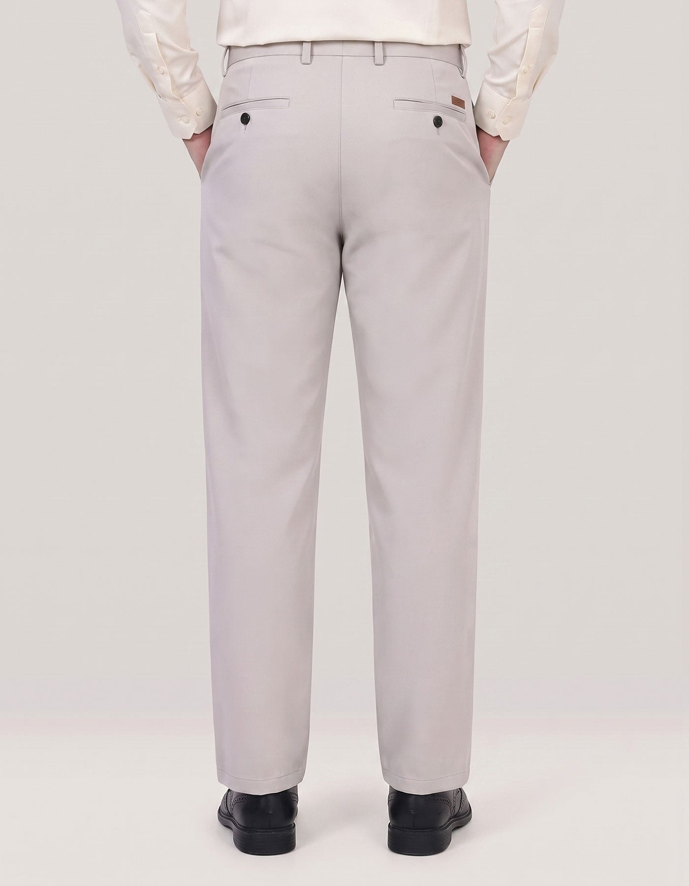 Stone Coloured Smart Fit Chinos