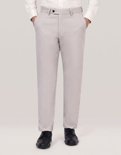Stone Coloured Smart Fit Chinos